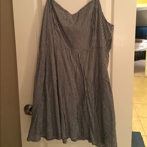 NWT Navy Blue gingham Old Navy Dress, size xxl